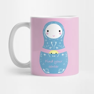 Find Your Center Nesting Doll Mug